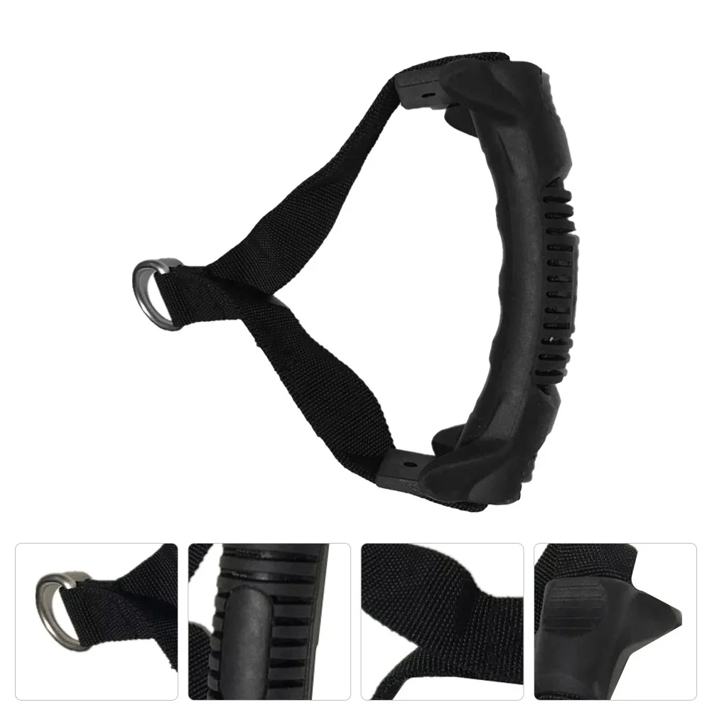 

Exercise Resistance Bands Fitness Handle Grip Heavy Pull Black Strength Training Equipment