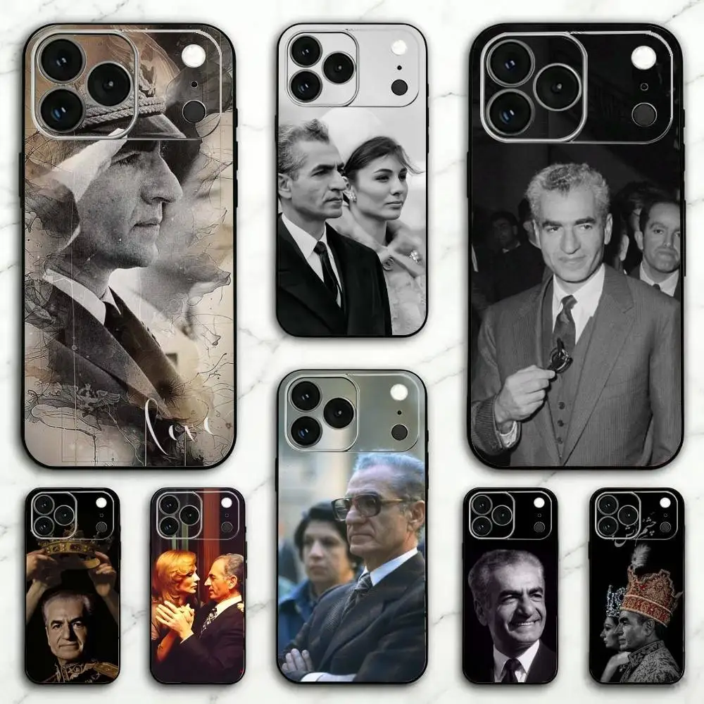 

Mohammad Reza Pahlavi Phone Case For iPhone 17, 16,15,14,13,12,11 Plus,Pro Max, Others Soft Black Cover