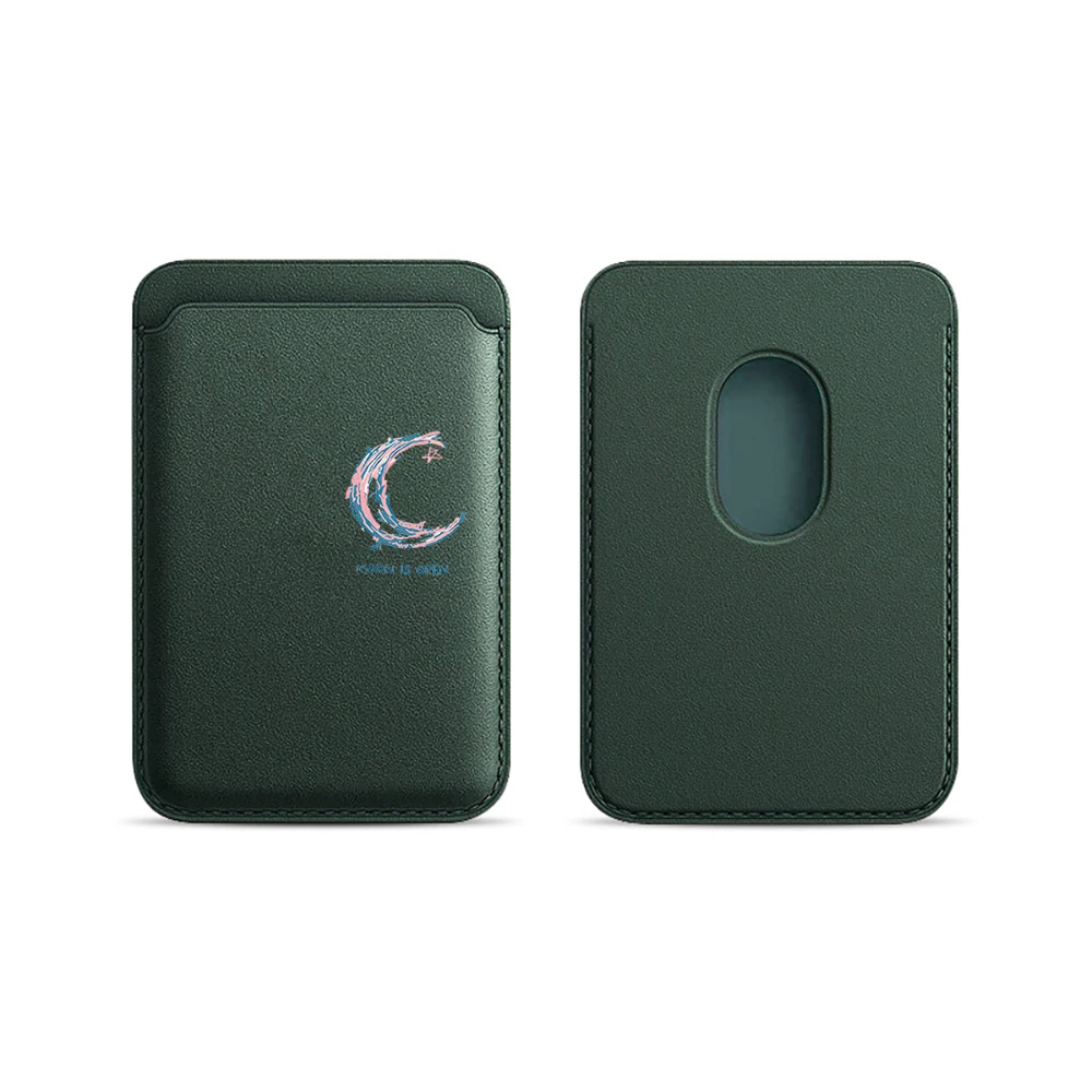 Minimalistisches Kunst-Mond-Leder-Kartenetui, Telefonkartenhalter für Magnetische Hülle, Geeignet für alle iPhone Magsafe Karten-Handyrückseiten-Taschen – Detail 17