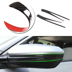 For Honda Civic 10th Gen 2016 2017 2018 2019 Car Carbon Fiber Exterior Rear View Rearview Mirror Cover Strips Trim