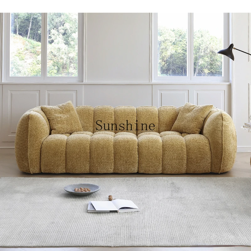 

Fabric sofa simple living room straight sofa