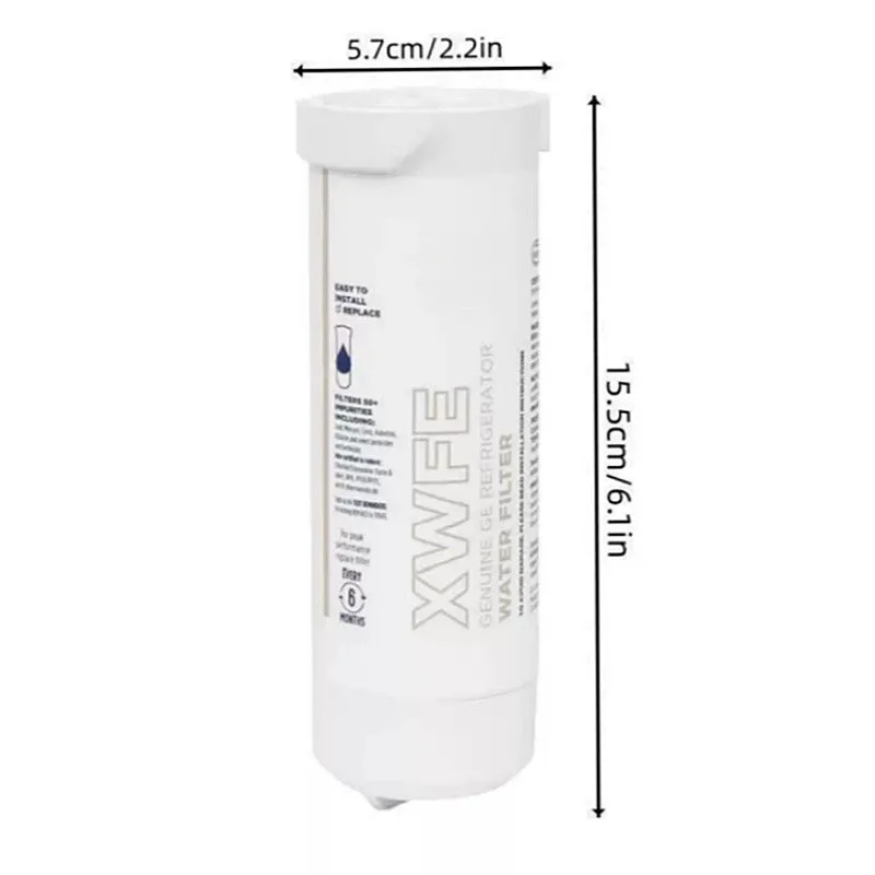 New Universal Refrigerator Refrigeration Water Filter XWFE replacement accessories for GE refrigerators （No chip included）