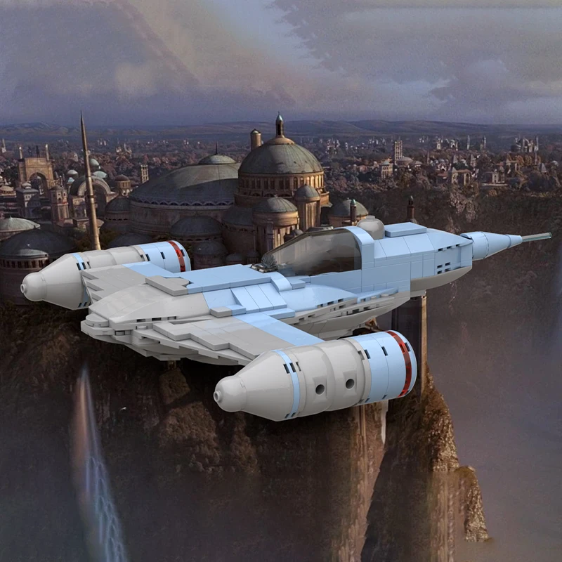 280PCS Star Battle MOC N-X Police Cruiser Vehicle Model Modular Building Blocks DIY Creative Assembly Educational Toys Gift