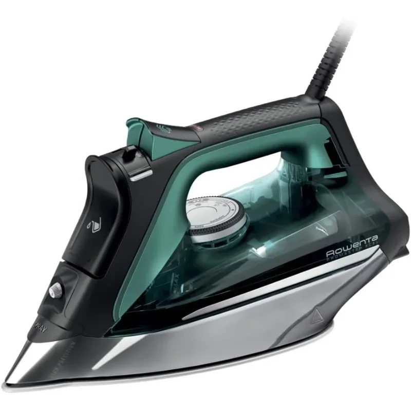 

Rowenta Pro Master Stainless Steel Soleplate Steam Iron for Clothes, 210 g/min, 400 Microsteam Holes, Cotton, Wool, Poly