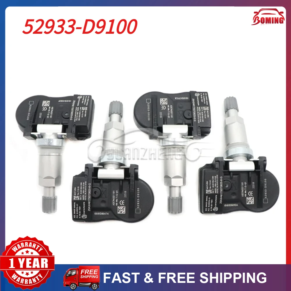 

Tire Pressure Monitor Sensor 52933-D9100 For GENESIS G80 G90 GV80C For KIA CADENZA K5 NIRO OPTIMA SORENTO SOUL SPORTAGE HYUNDAI