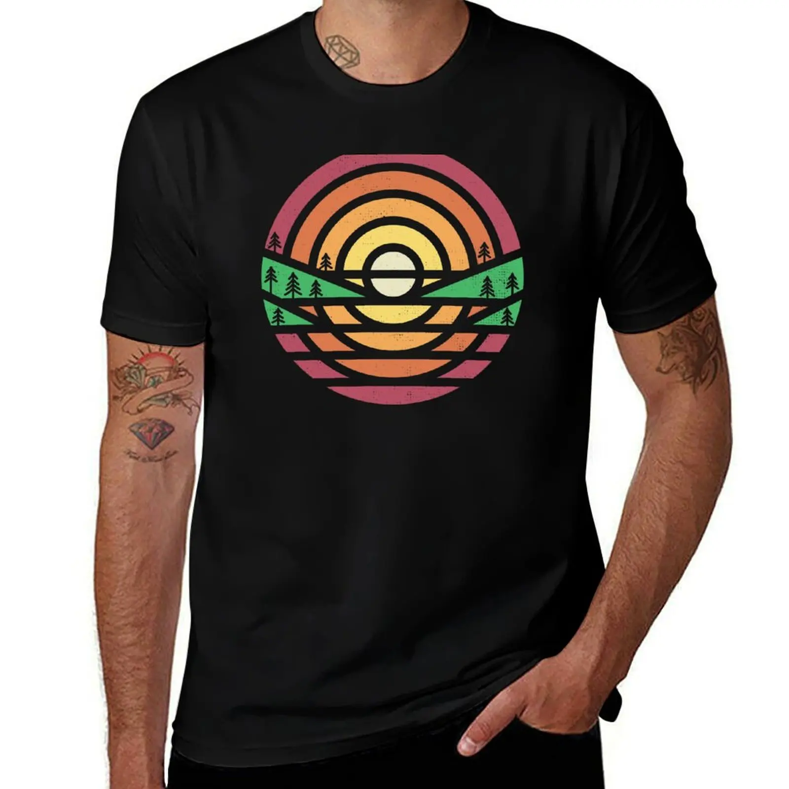 Sunset T-Shirt Lightweight Print T-Shirt