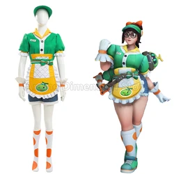 Game Overwatch Mei Cosplay Costumes Meiling Zhou Honeydew Clothes Halloween Carnival Outfit For Women