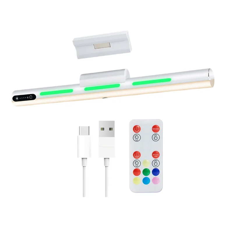 

ABLK Magnetic Lamp Touch Control Adjustable Color Brightness And Angle Makeup Light Rgb Atmosphere Lamp B