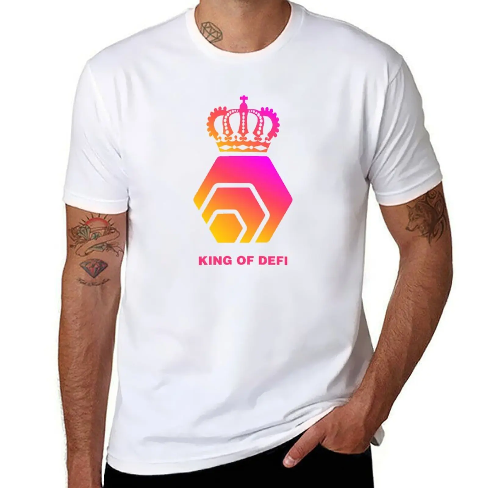 

HEX Cryptocurrency Logo - King of DEFI T-Shirt t shirt man luxury mens graphic t shirts T-Shirt