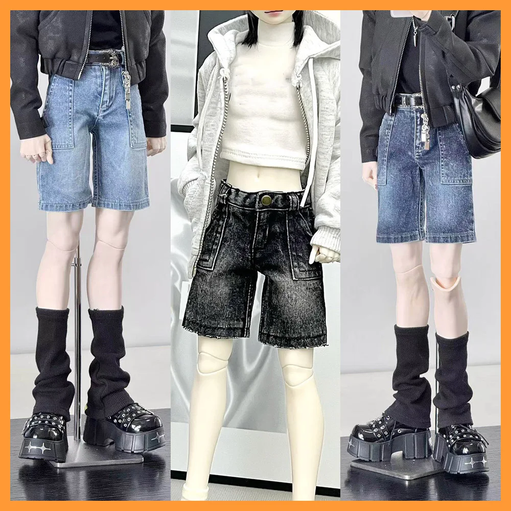 

Джинсовые шорты в масштабе 1/3 с карманами, модель аксессуаров для нормального/сильного дяди ID75 YC77 Dragon Soul 73 CD 2,0, тело куклы «сделай сам»