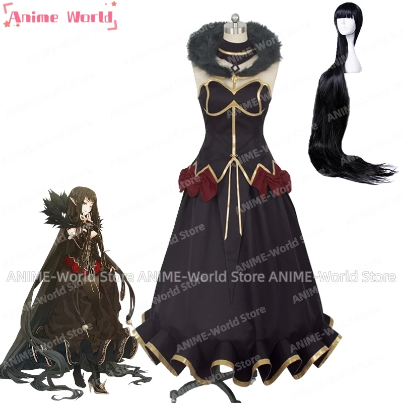 《Custom Size》Game Fate Apocrypha Semiramis Cosplay Costumes Stage Performance Clothes 150cm Wig Christmas Hallowmas Costume