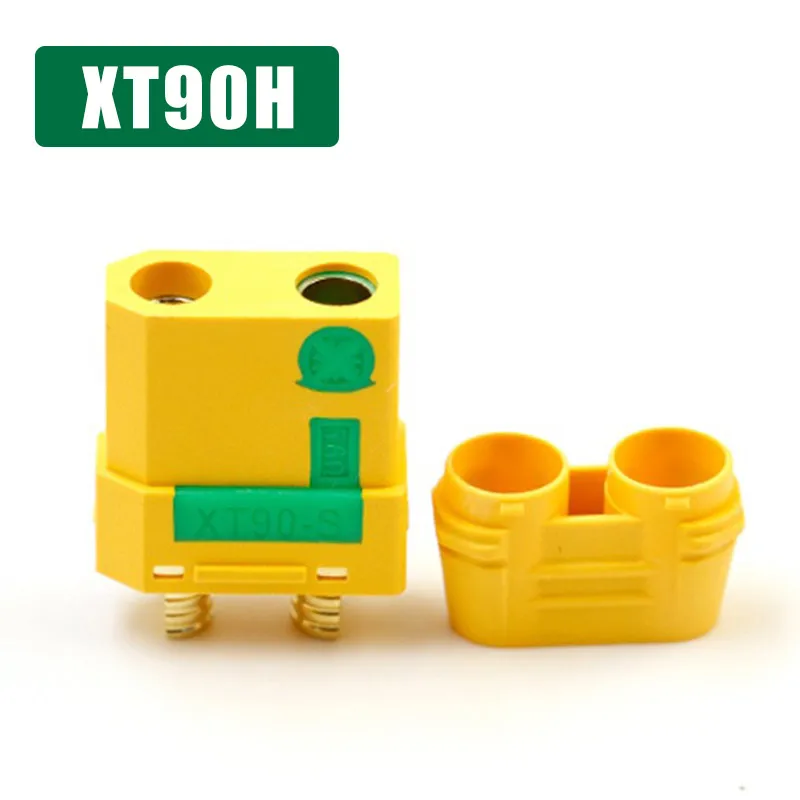 45A XT90S-F Male Female Connector with Resistor 500V Anti-sparking High Current Aircraft Model Banana Plug with Sheath 1-10pcs