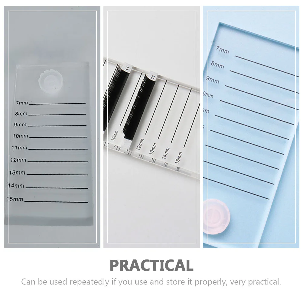 

2Pcs Professional Lash Tiles Transparent Lash Pallets Wear-Resistant Eyelash Supply Safe for Salon Home Use Eyelash Supply