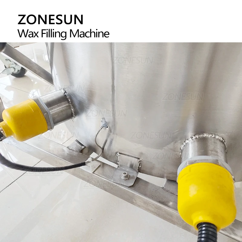 ZONESUN – Machine de remplissage et de mélange ZS-GTCD paraffine d'abeille, Machine de fabrication de bougies chauffantes à pompe magnétique
