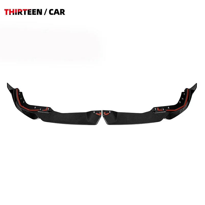 Передняя губа из сухого углеродного волокна для BMW 3 серии G20 G21 G28 LCI MP Style Splitter Chin Spoiler Передний бампер Lip 2023-IN