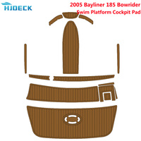 2005 Bayliner 185 EVA Foam Bowrider Swim Platform Cockpit Pad Boat Floor Cover Faux Teak Deck Yacht Self Adhesive Mat Customizei