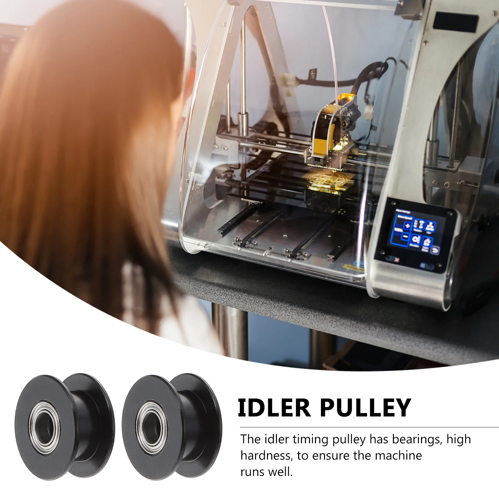 

2 шт., шкив ГРМ для 3D-принтера из алюминиевого сплава, 20 зубьев, натяжной шкив для станка с ЧПУ, синхронное колесо, 2Gt, роликовые колеса 3D