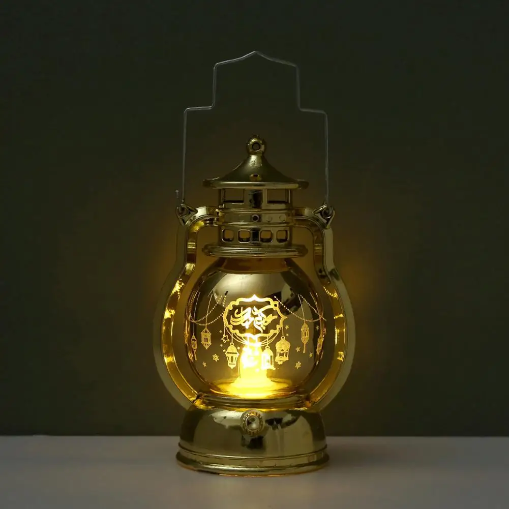 Ramadan Led lampada portatile lanterne elettroniche a candela Mubarak illuminazione Ramadan musulmano Eid decorazione ornamenti islamici E2y0