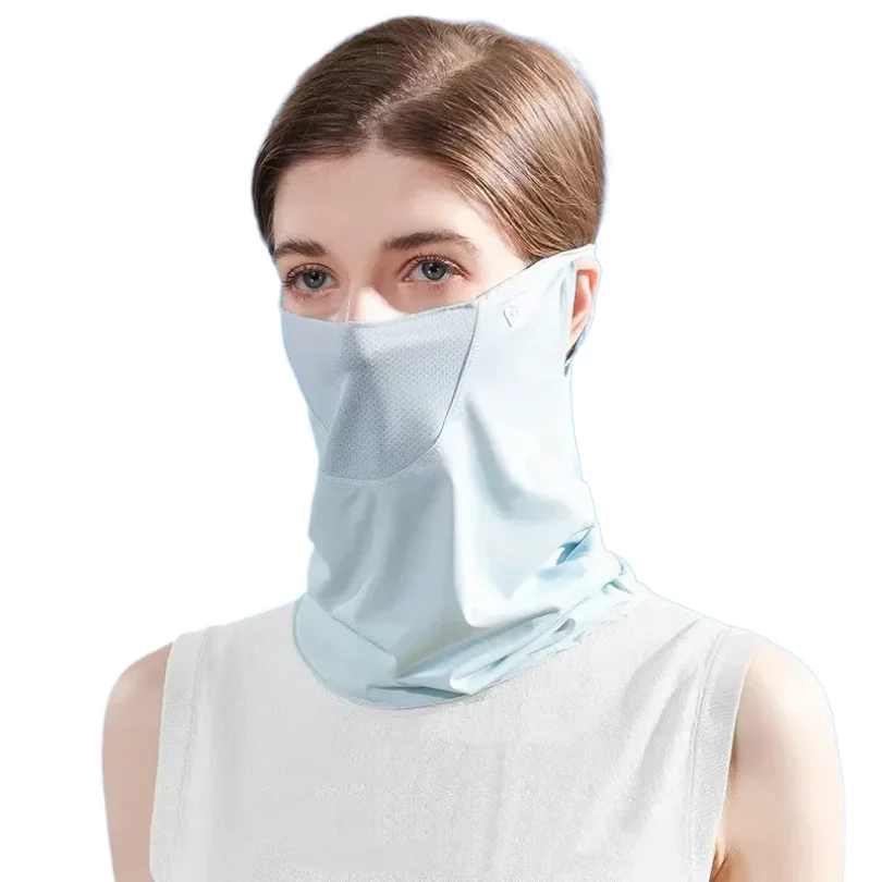 Sun-shading women's summer ultraviolet-proof dry ice silk sun-proof mask sun-proof veil