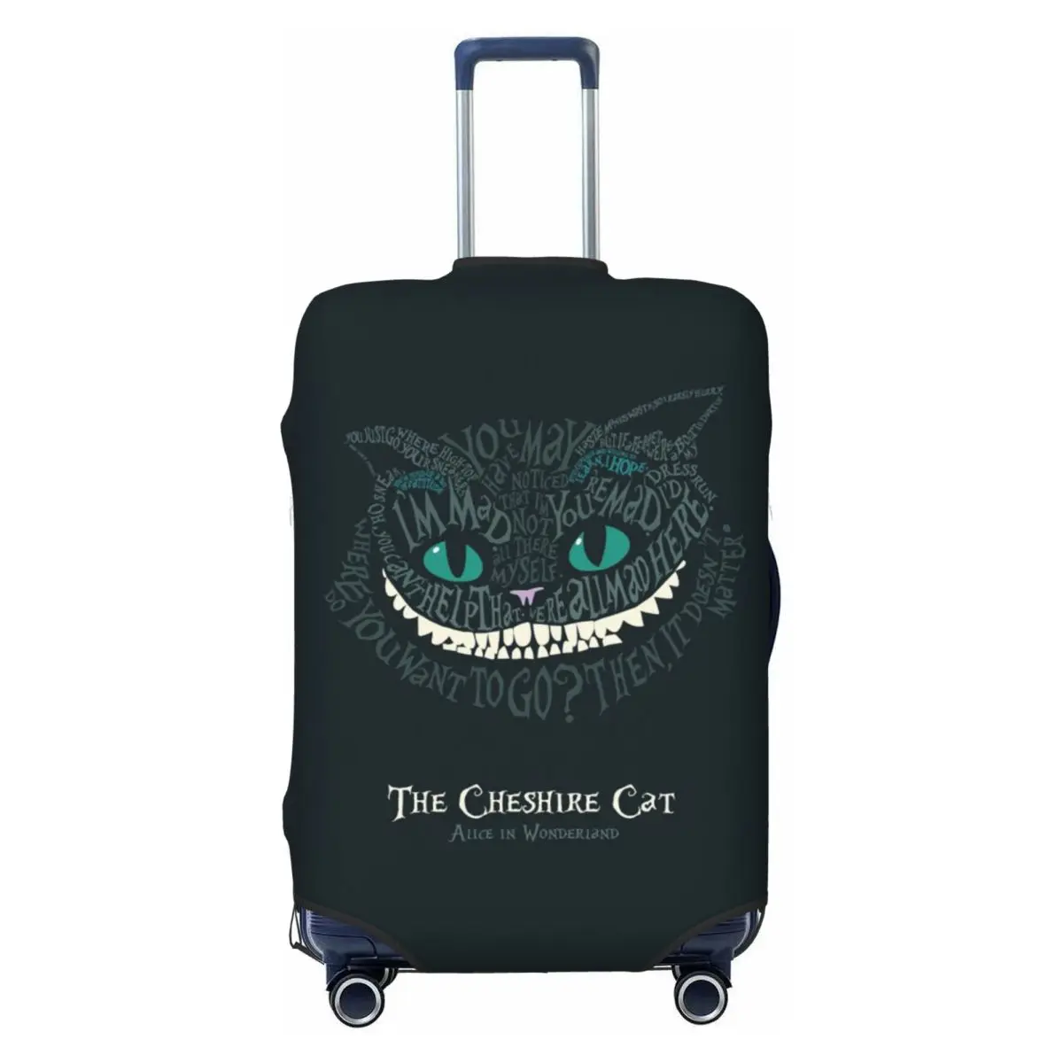 

Индивидуальный чехол для чемодана с аниме-котами Чешир, улыбающимися, моющийся, для путешествий