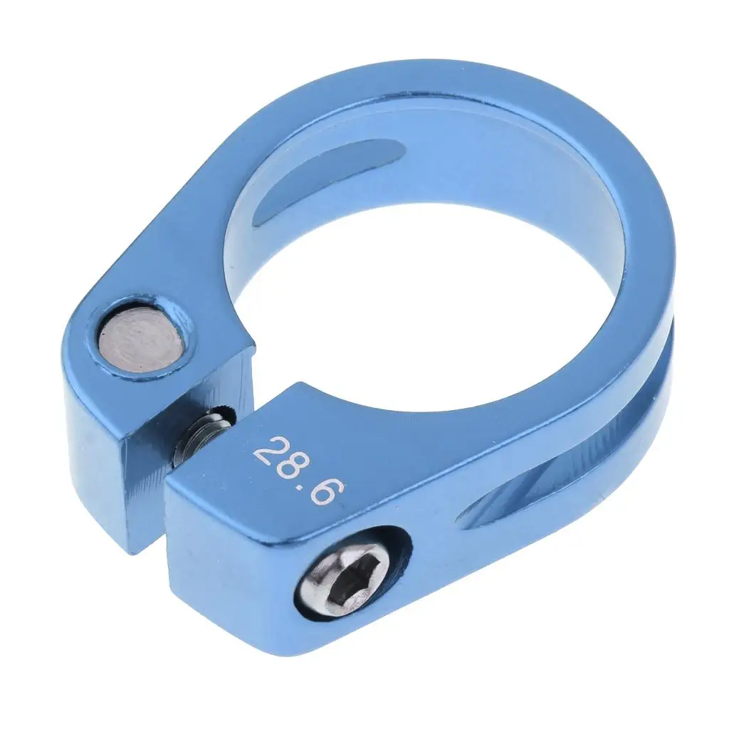 Kids Seat Post Clamp Aluminium Alloy Seatpost Collar Fits /27.2mm Bike Seat Post - Select Colors & Sizes