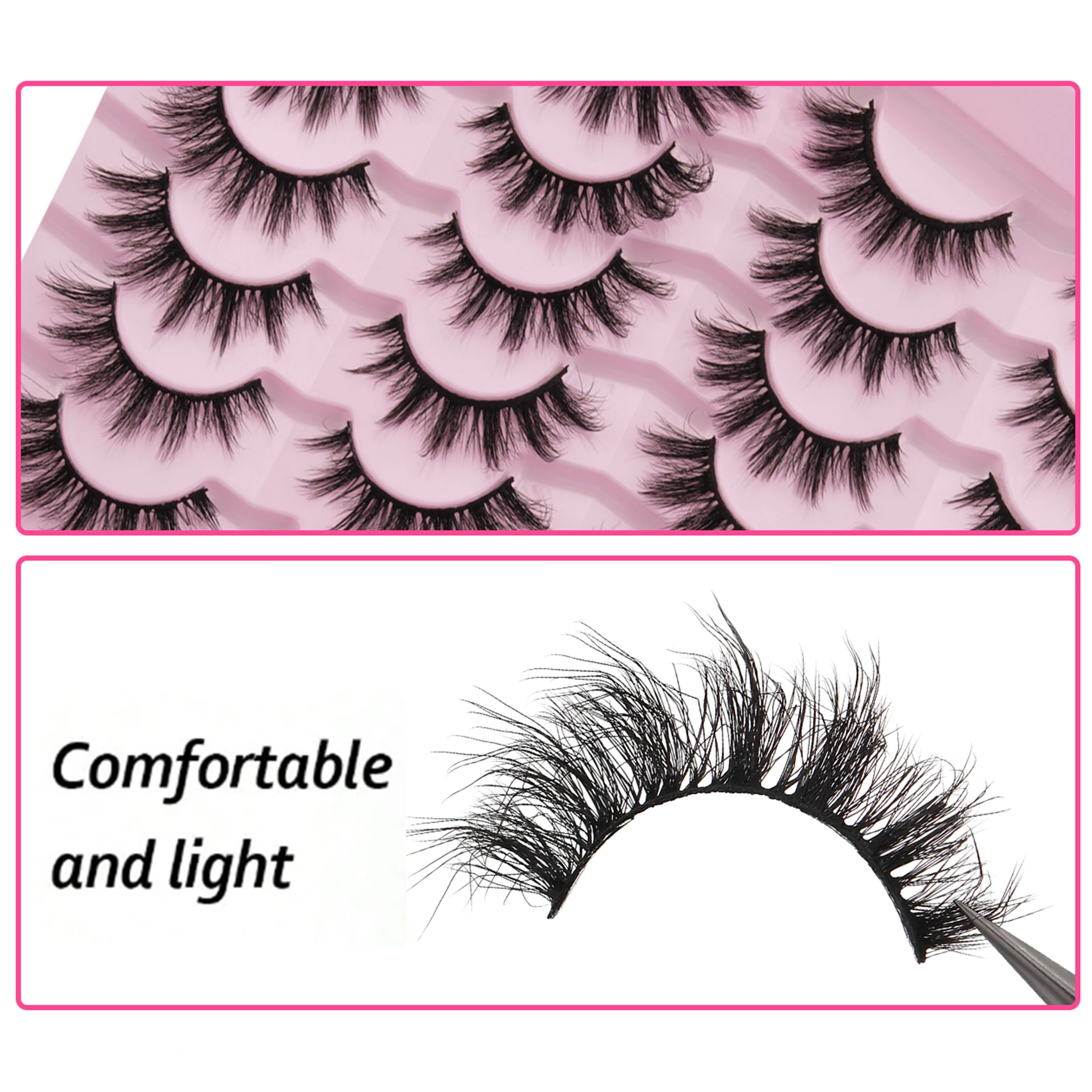 14 Çift Sahte Vizon Kirpik D K - Faux Mink Lash incelemesi ve fiyatı