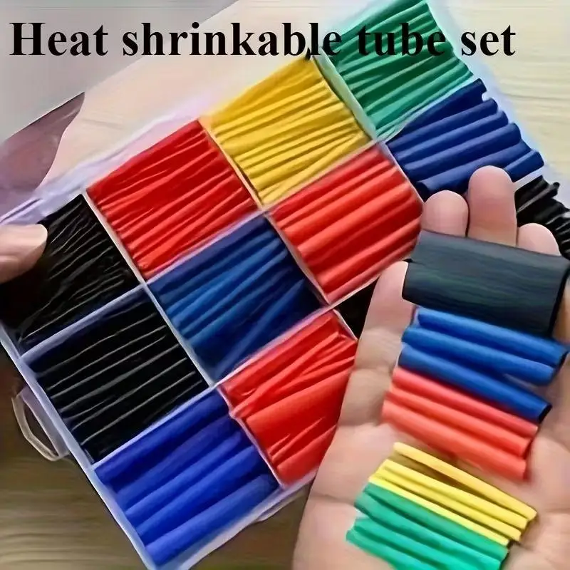 Heat Shrink Tubing Kit Eco-Friendly Thermoresistant Insulation Sleeve for Electric Wire Cable Repair & DIY Projects