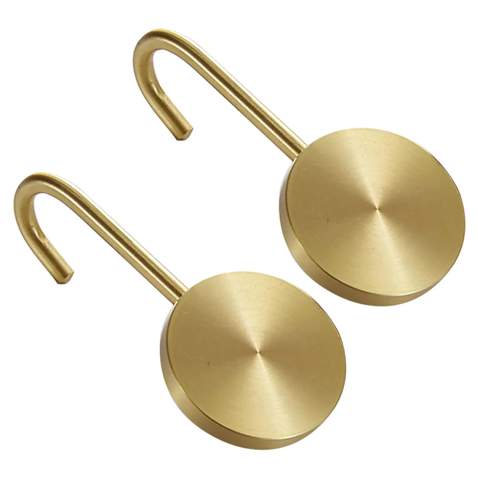 

2pcs Bathroom Kitchen Decor Hook Solid Brass For Clothes Bag Hat Keys Holder Hanging Rack Robe Hook Wall Hanger No Punch
