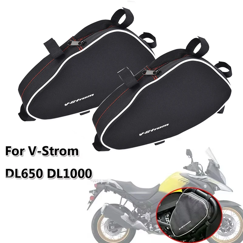 

For Kappa Motorcycle Frame Crash Bars Waterproof Bag For Suzuki V-Strom DL650 DL1000 Repair Tool Placement Bag