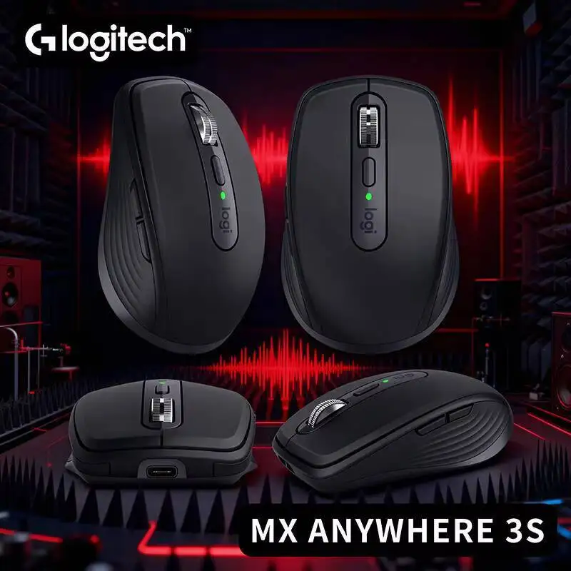 

Компактная мышь Logitech MX Anywhere 3S, эргономичный дизайн, перезаряжаемая, с быстрым прокруткой для портативных ПК Mac