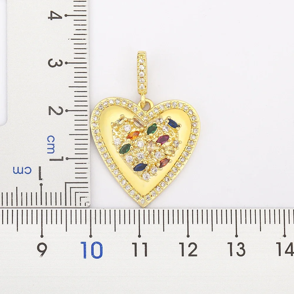 Nidin New Arrival Korean Fashion Style Crystal Romantic Heart Pendant Necklaces Shiny Rhinestone Fairy Clavicle Chain Jewelry