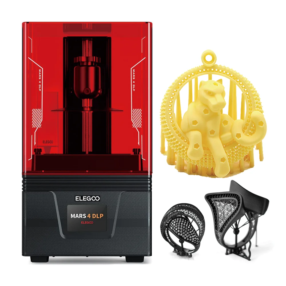 

jewelry casting machine NEW ELEGOO Mars 4 DLP 3D Printer with 132.8*74.7*150mm printing size Light Curing DLP 3D Printing