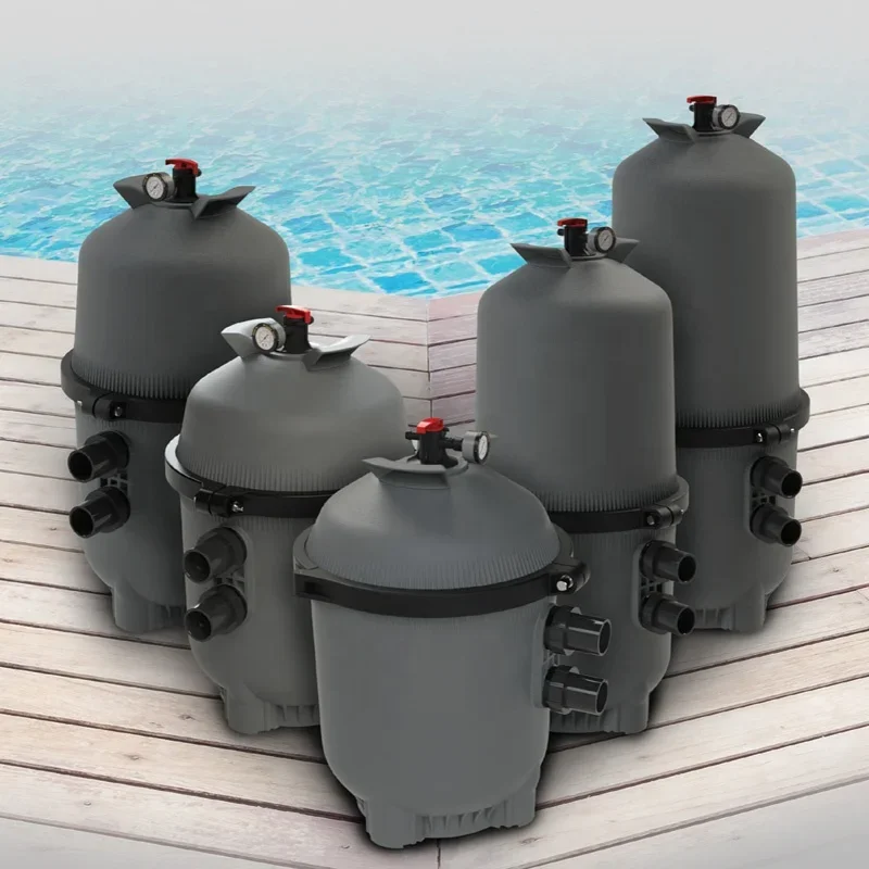 Multi-element cartridge filters for residential and commercial swimming pools and spas