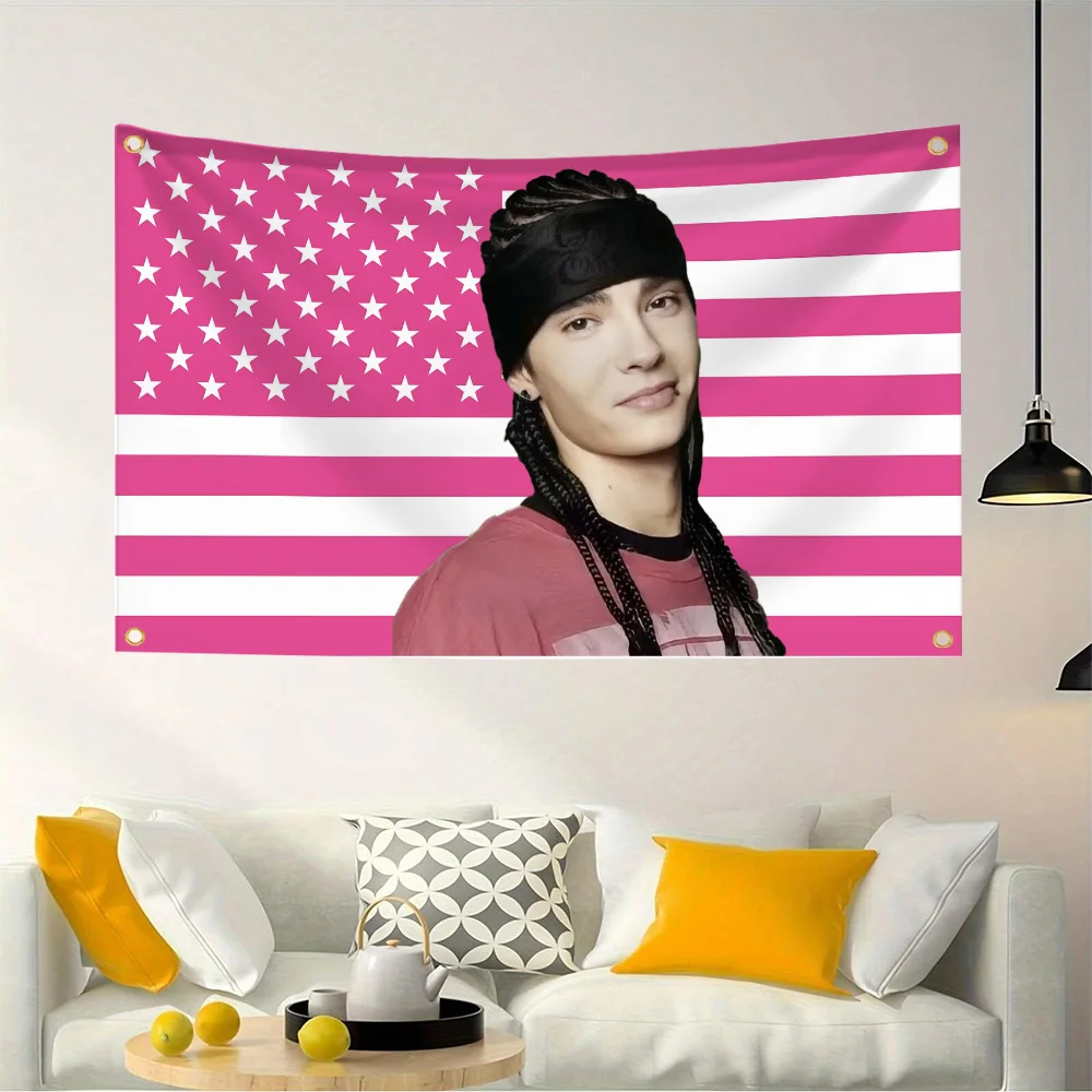 

3x5FT Том Кайлиц Декор комнаты Y2k Персонализированные предметы Забавные флаги для спален Открытый декор Пользовательский флаг на стене Домашние баннеры