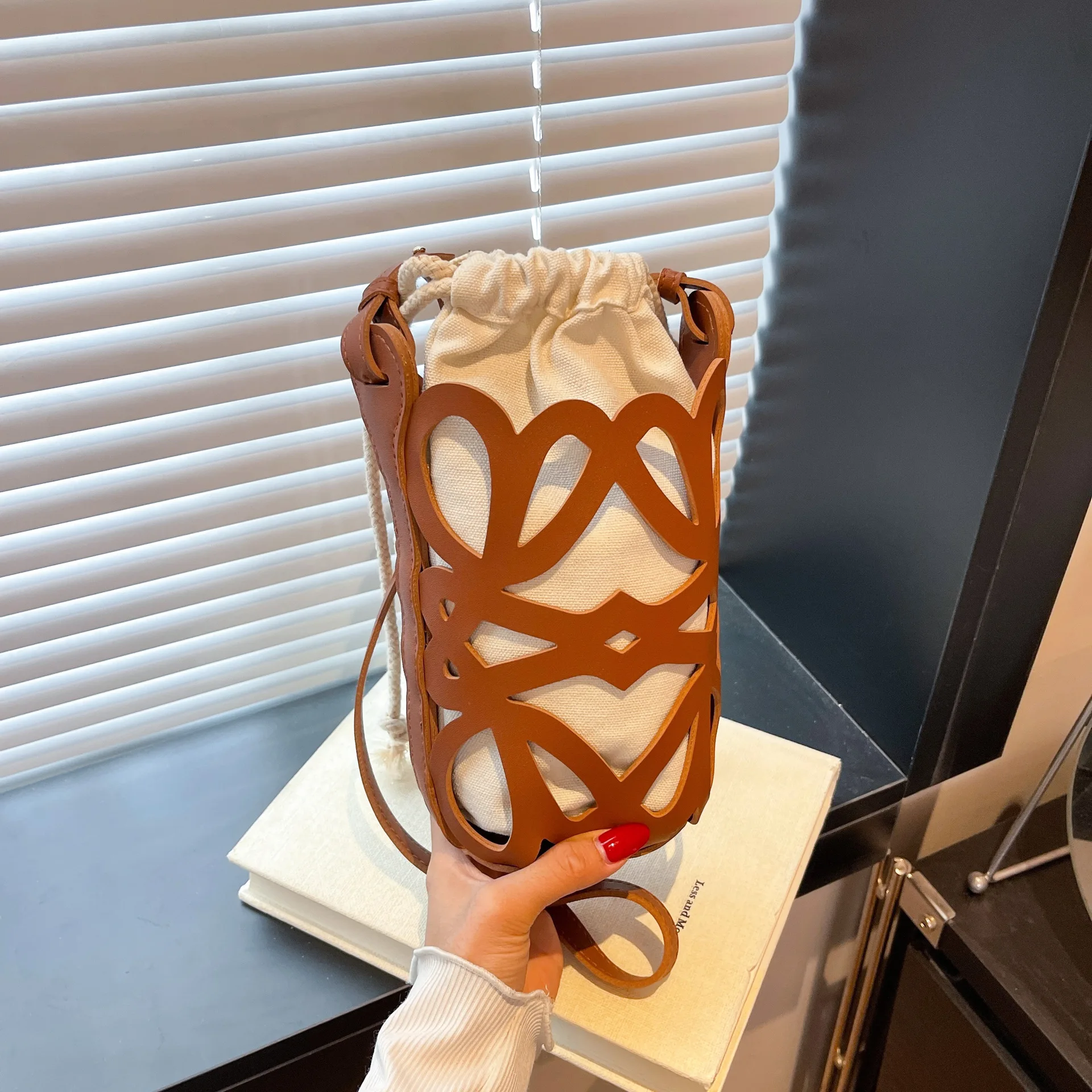 

2025 Korean Style Bucket Bag, PU Leather Multi-way Shoulder Crossbody Purse, Small Phone Bag for Daily Casual & Street Fashion