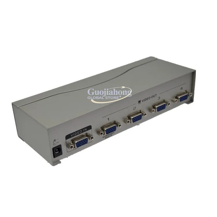 

4 port VGA splitter 1 to 4 HD 1 point 4port vga splitter advertising/computer/monitoring
