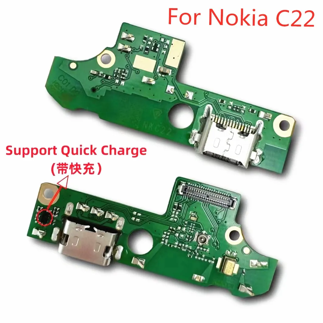 1pcs For Nokia C22 USB Charger Charging Dock Port Plug Connector Board Microphone Flex cable repair parts