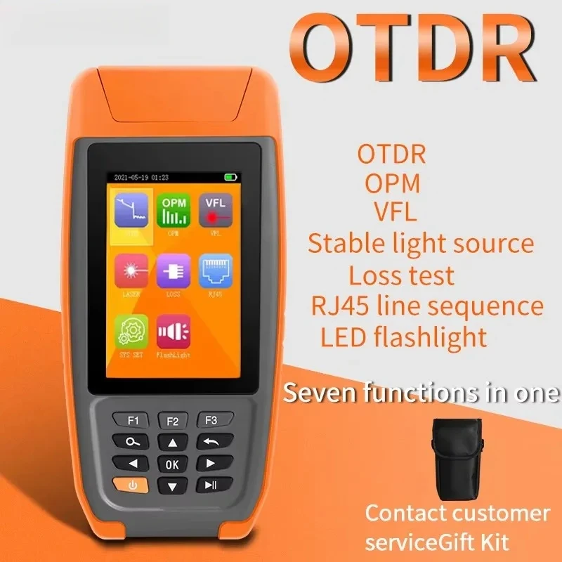 

Мини-рефлектометр OTDR с измерителем оптической мощности, визуальным локатором неисправностей, оптическим локатором дефектов, картой событий, тестером кабеля Ethernet, 24/22 дБ, тестер оптического волокна