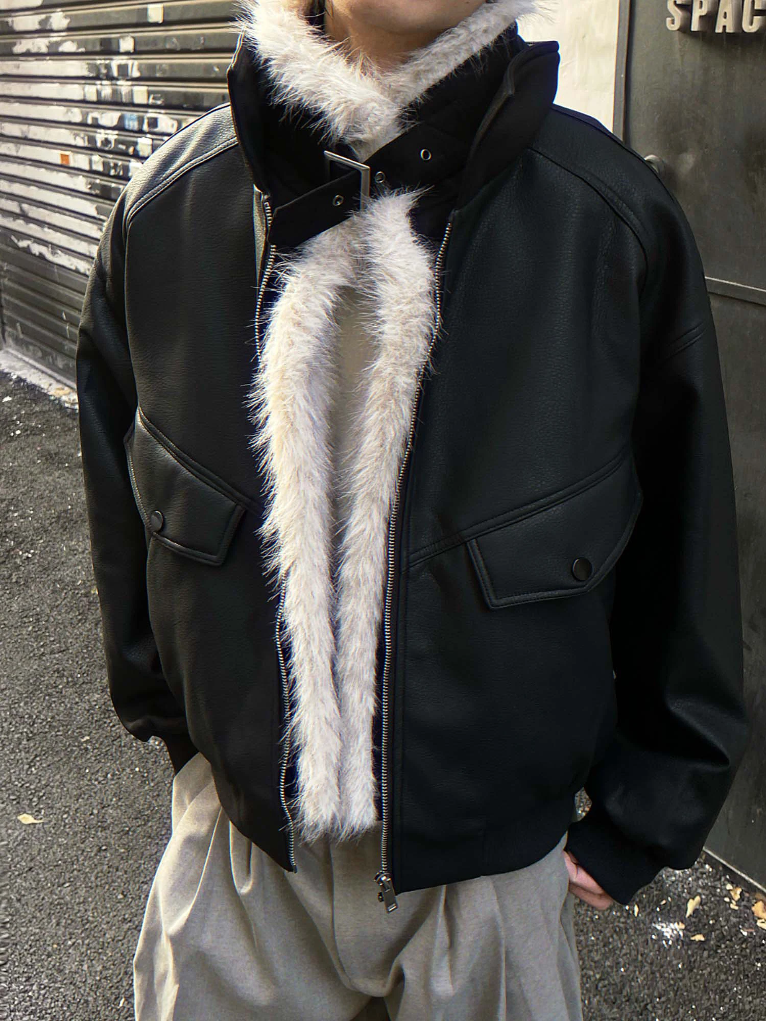 Tren Mode Amerika Musim Dingin 2025 Jaket Katun Tebal Longgar Kasual Jaket Resleting Unisex