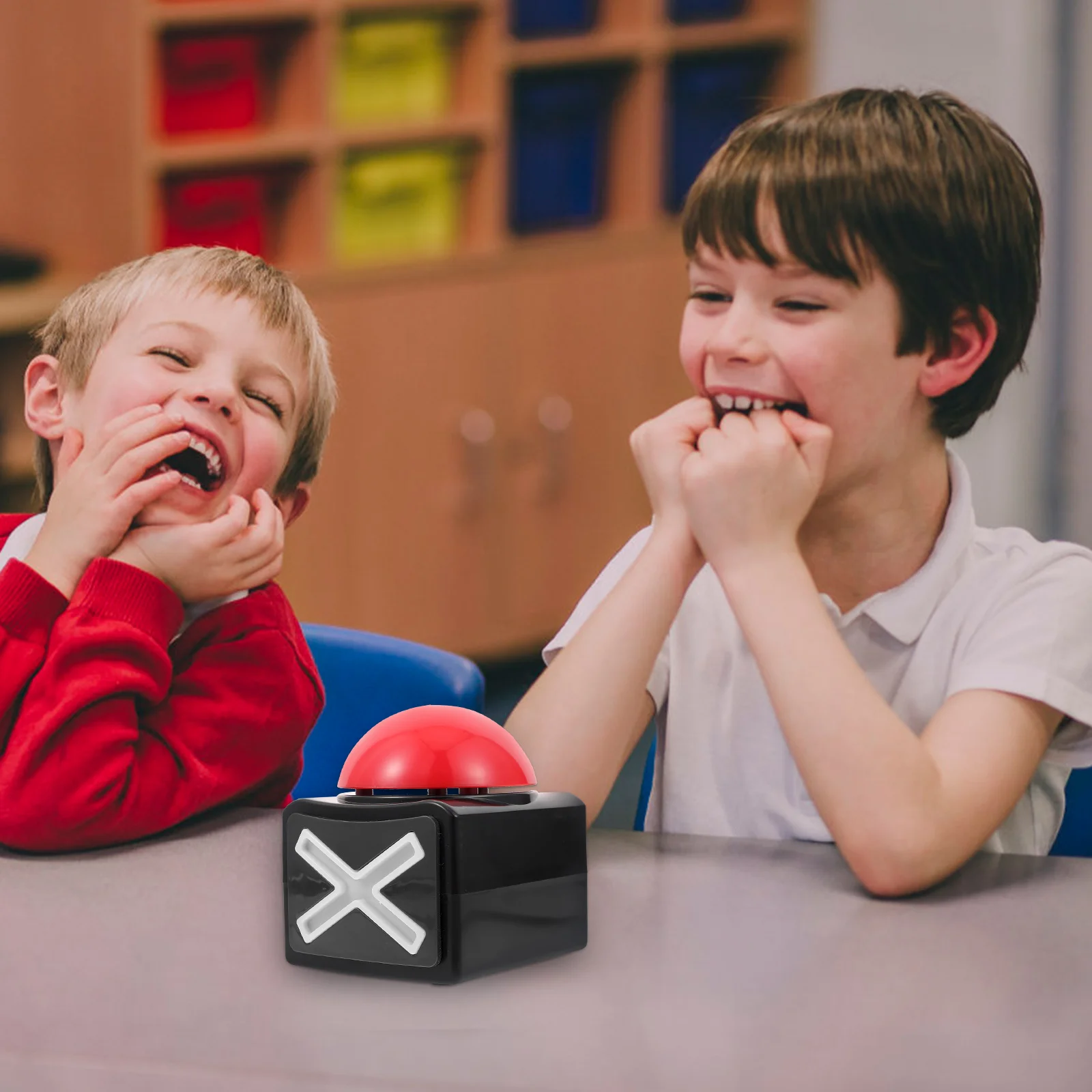 

Plastic Quiz Game Buzzers Light Sound Show Button Child Fun Party Tools Supplies Electronic Sounding Box Selected Material