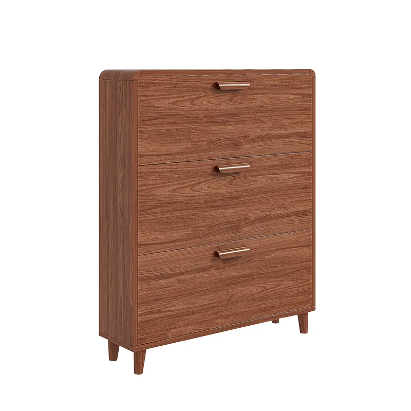 

Ultra thin flip bucket shoe cabinet, large capacity entrance cabinet, integrated wall mounted indoor dustproof shoe rack