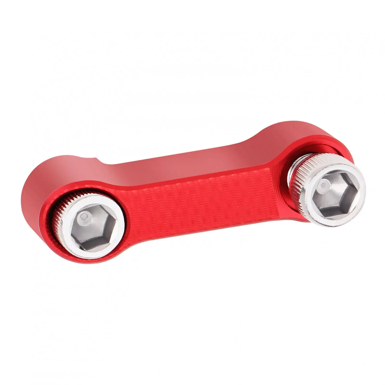 2Pieces 10mm Motorcycle Rearview Mirror Extension Riser Extend Adapter, Aluminum Alloy Expansion Mounting Bracket