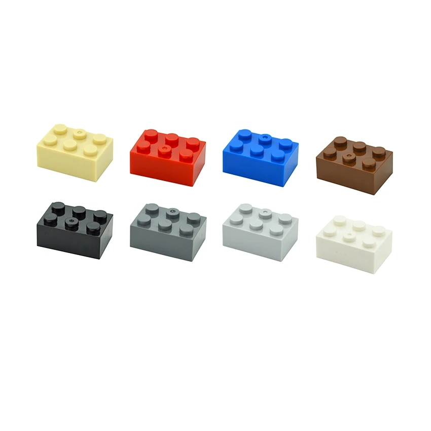 

10Pcs MOC Part Particle Brick 3002 Brick 2X 3 Tile Parts Building Blocks Particle DIY Kids Brain Game Assmble Toy Birthday Gift