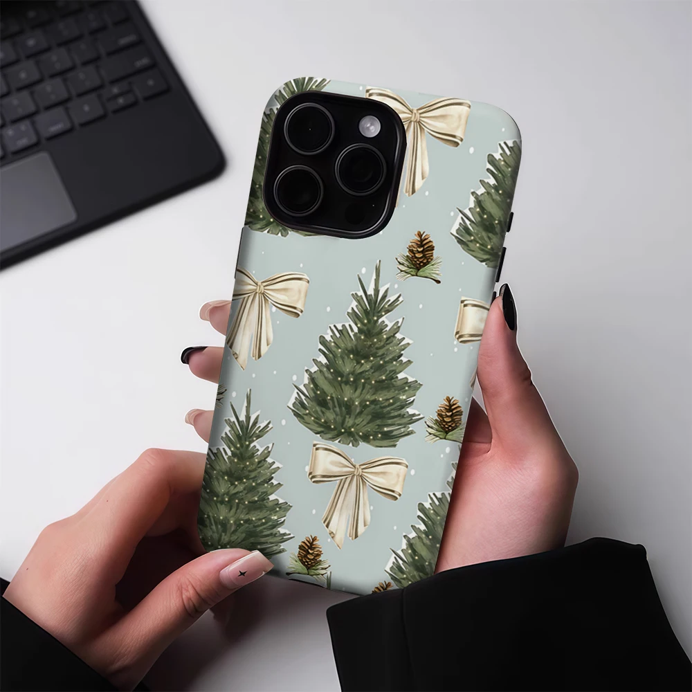 الأزرق عيد الميلاد عزر IPhone17 يجب أن لحالة الهاتف المغناطيسي آيفون 17 16 15 14 13 برو ماكس زائد حالة واحدة مزدوجة الطبقة صعبة #5