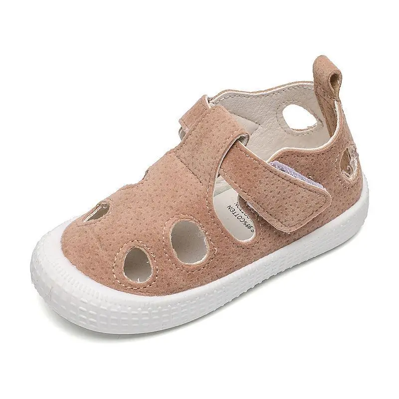 Summer Children Casual Sandals2026New Simple Girl Soft Hollow Shoe Campus Student Anti Collision Comforta Travel Walking Sandals