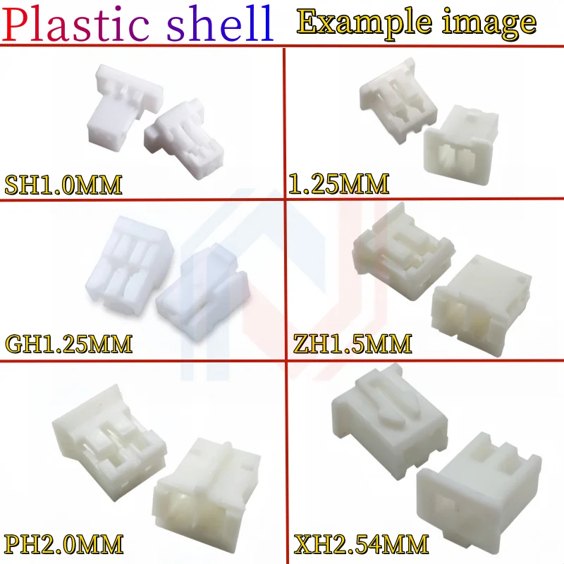 10PCS SH/JST/GH/ZH/PH/XH Pitch 1.0MM 1.25MM 2.0MM 2.54MM Male Pin