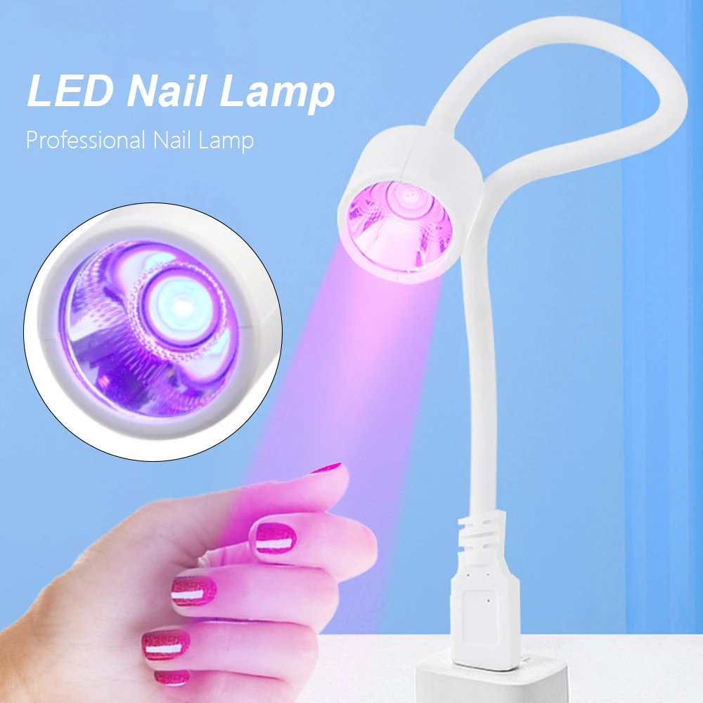 CNHIDS-secador de uñas de Gel USB, lámpara Mini plegable, ultravioleta, Flexible, escritorio, manicura, pulido, solidificar, luz UV, herramientas en miniatura