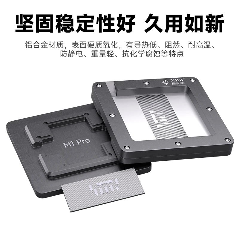 Трафарет XZZ M1 PRO / MAX BGA для процессора, Оловянная платформа для выращивания ЦПУ для iPhone, Android, микросхема IC, крепление для посадки