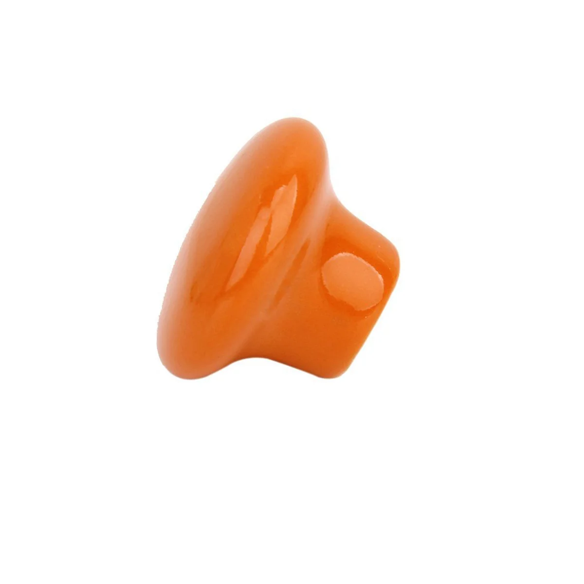 

5pcs Orange Round Ceramic Drawer Knobs Pull Handles S Size 24Mm Durable Hard Cabinet Door Wardrobe Chest Bin Hardware