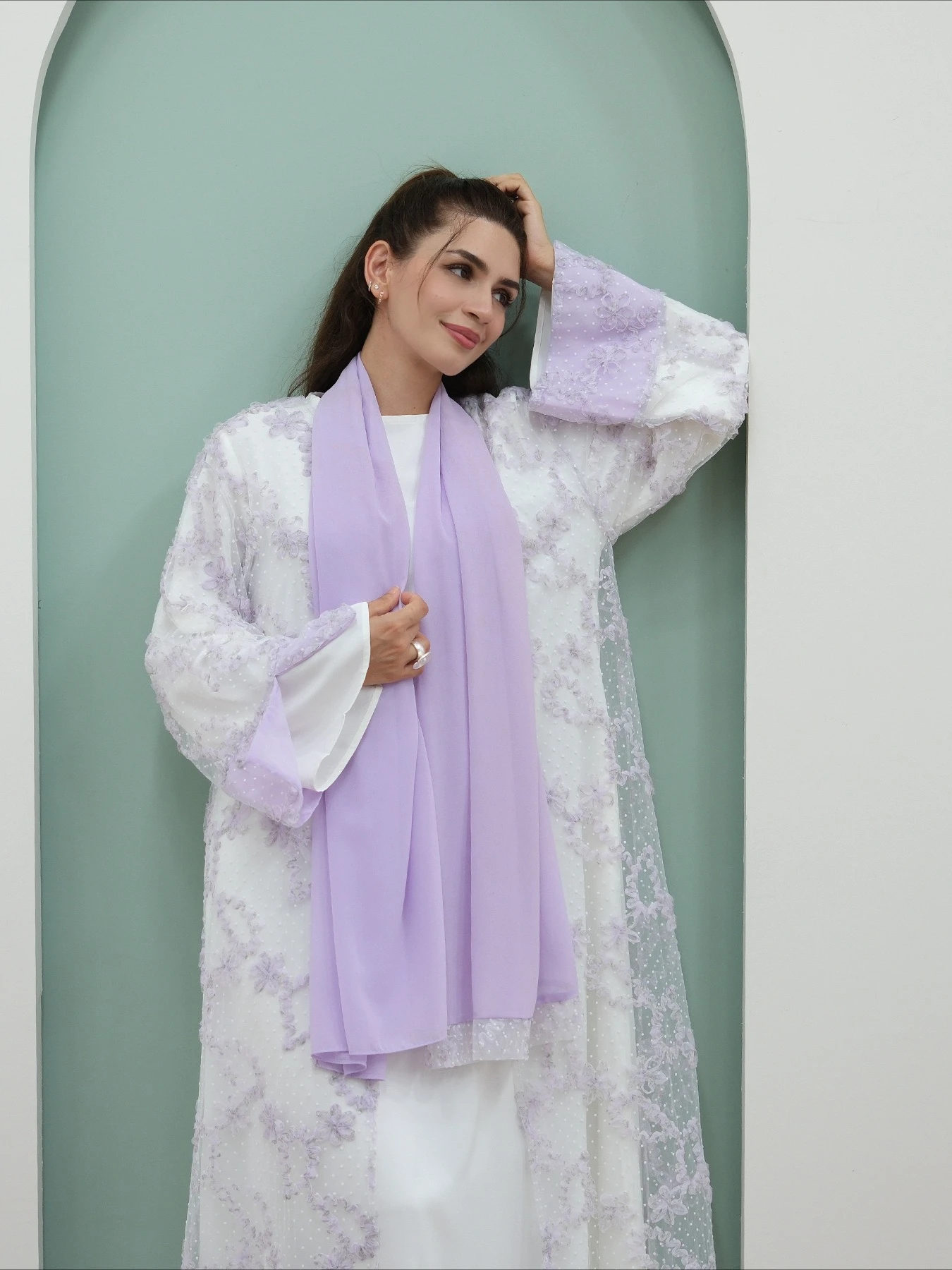 Eid mujeres vestido Abaya musulmán malla flor Jalabiya Ramadán Vestidos Largos Vestidos de fiesta árabe vestido largo Marruecos Dubai Kaftan 2026